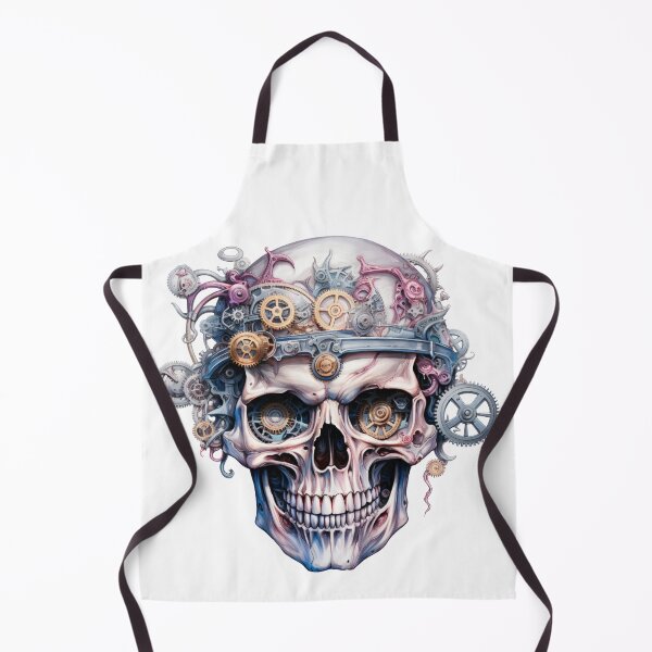 Item preview, Steampunk Skull with Clockwork Gears designed and sold by SchorlCraft.