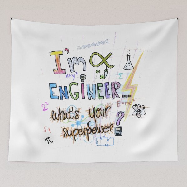 Item preview, Im A EngineerWhats Your Superpower Enginnering Gift designed and sold by HighArtDesigns.