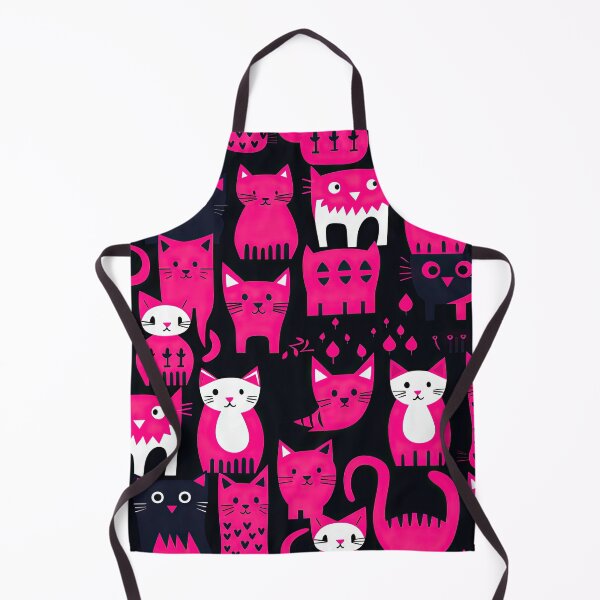 Item preview, Hot Pink Cute Street Cats - Kawaii Pattern designed and sold by AeonAcademy.