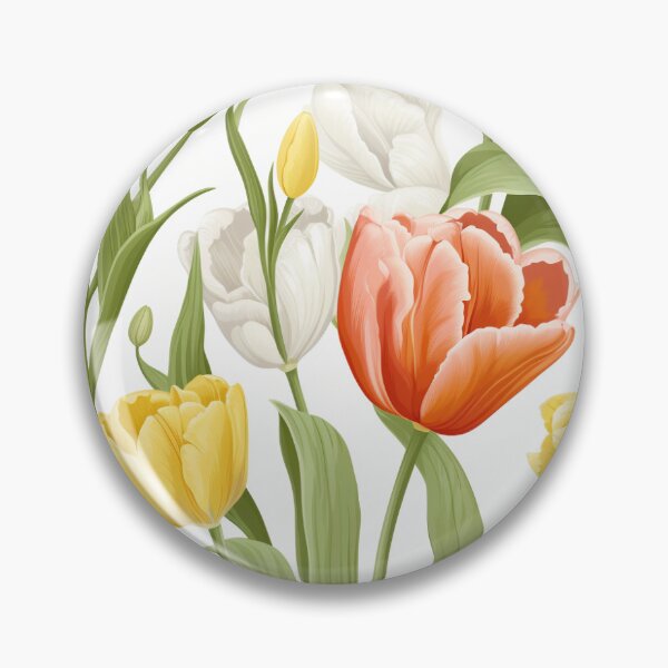 Item preview, Vintage Tulip flower pattern designed and sold by Vindbult.