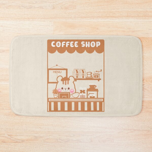 Item preview, Cute Kawaii Chipmunk in Coffee Shop designed and sold by cutecozynook.
