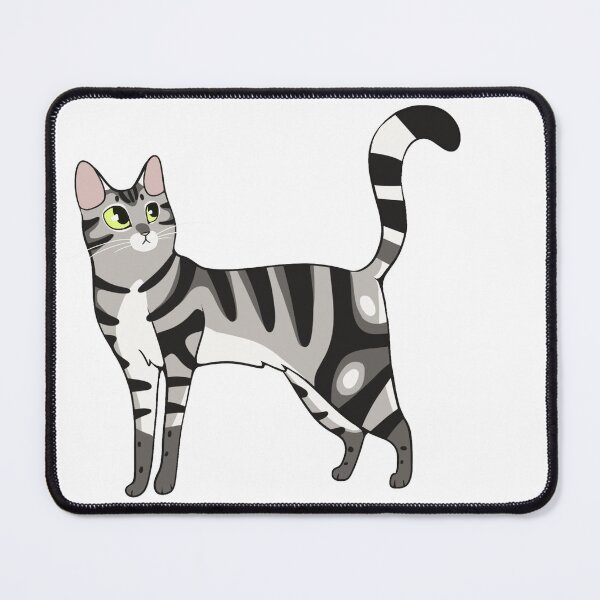 Item preview, Gray Mackerel Tabby Cat designed and sold by CreationsByBear.