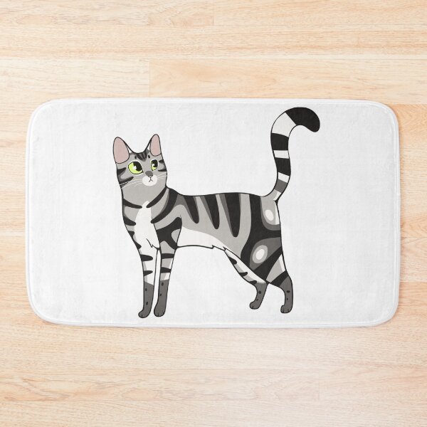 Item preview, Gray Mackerel Tabby Cat designed and sold by CreationsByBear.