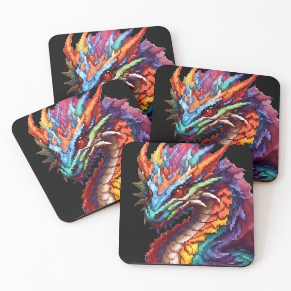 Aperçu de l'œuvre Pixel Dragon créée et vendue par TrendyPalette.