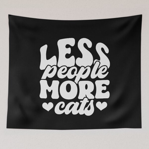 Item preview, Less People More Cats designed and sold by PetSafari.