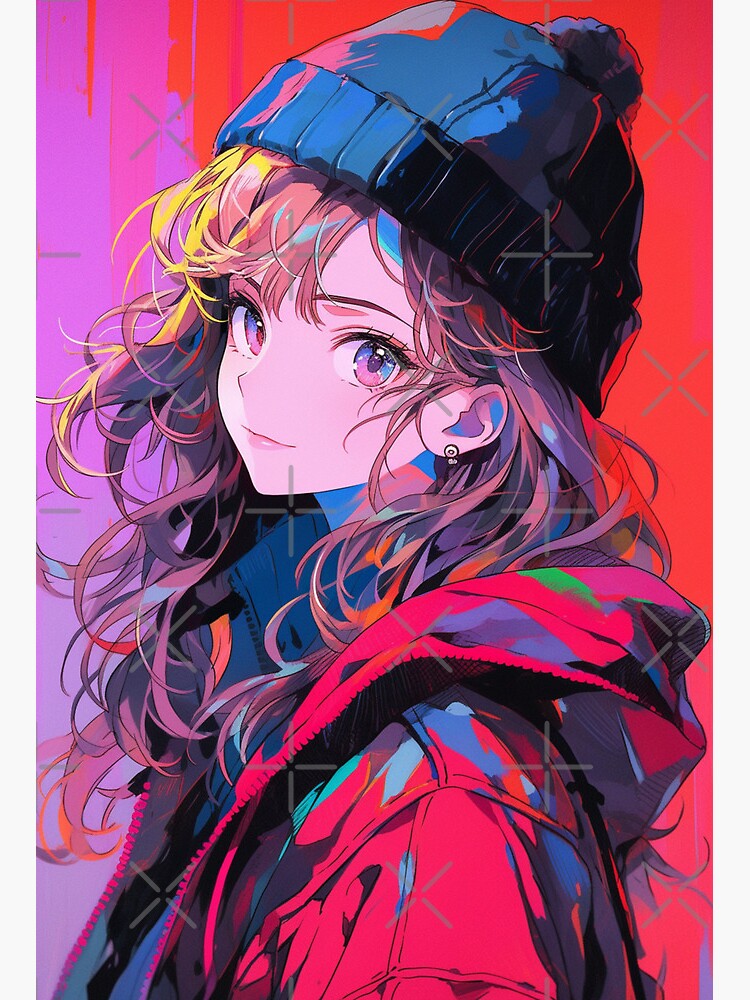 Cute Anime Girl | Art Board Print