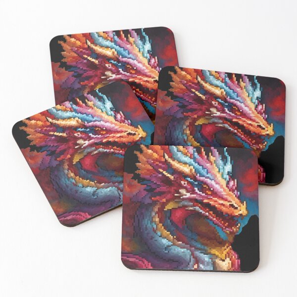 Aperçu de l'œuvre Pixel Dragon créée et vendue par TrendyPalette.