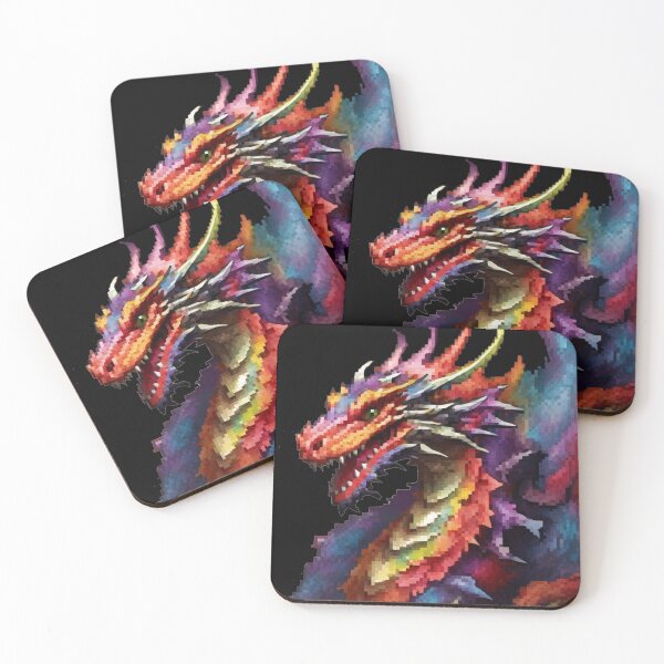 Aperçu de l'œuvre Pixel Dragon créée et vendue par TrendyPalette.