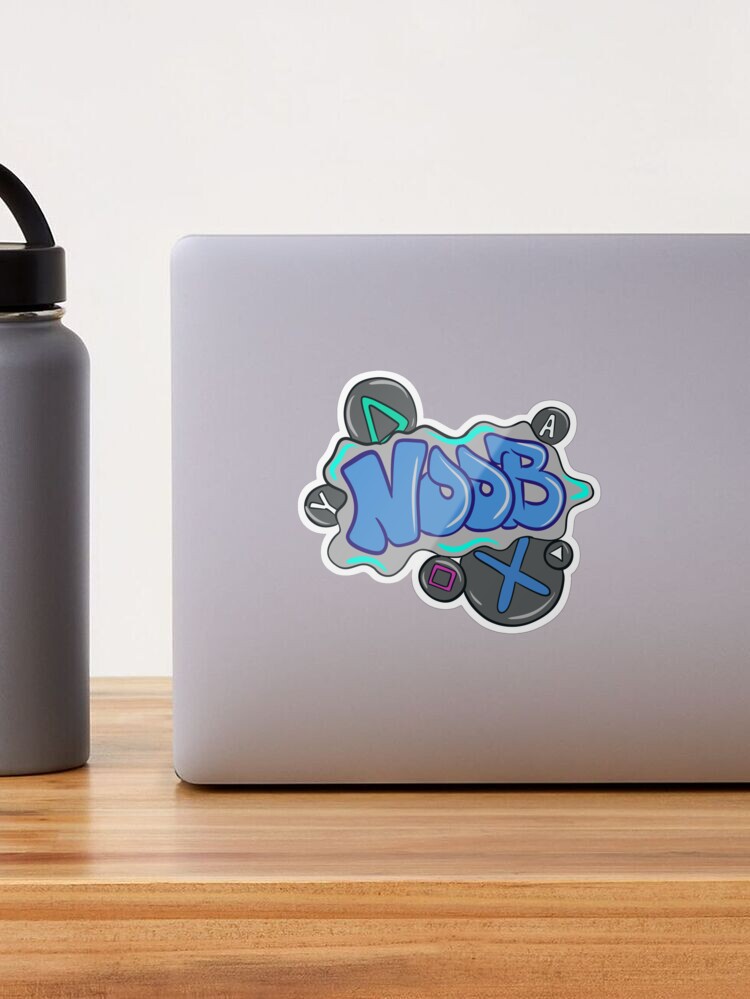 buff noob Sticker for Sale by PurplePearls