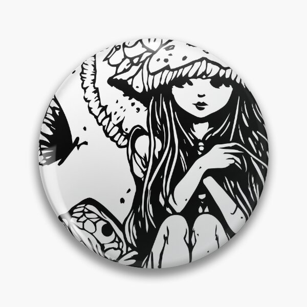 Item preview, cute butterfly mushroom fae fairy designed and sold by badbug.