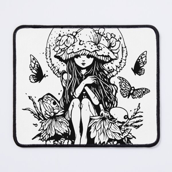 Item preview, cute butterfly mushroom fae fairy designed and sold by badbug.