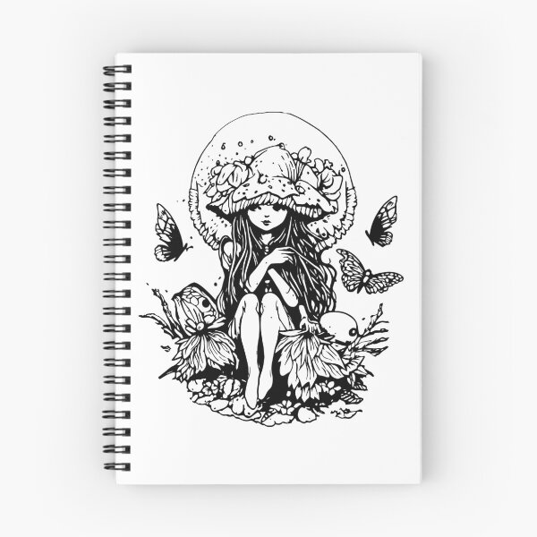 Item preview, cute butterfly mushroom fae fairy designed and sold by badbug.