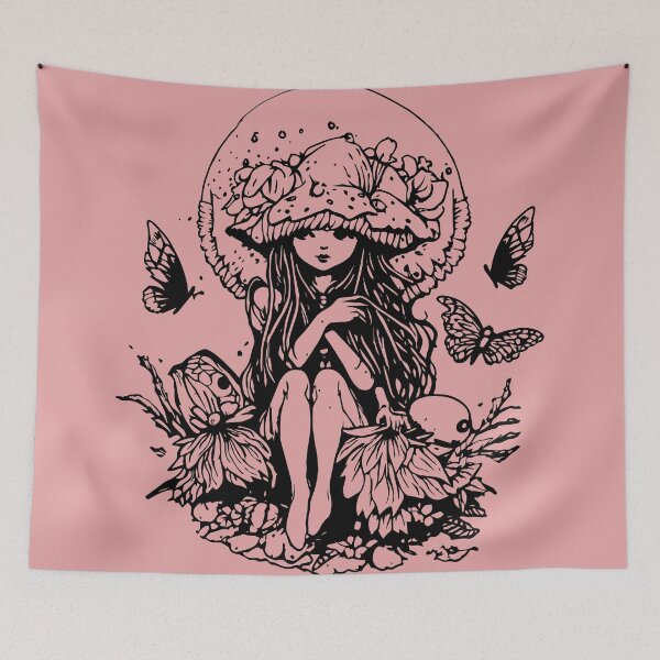 Item preview, cute butterfly mushroom fae fairy designed and sold by badbug.