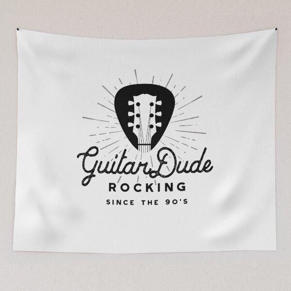 Item preview, Rock And Roll Dude 90s Guitar Headstock Logo designed and sold by SunnyStreet.