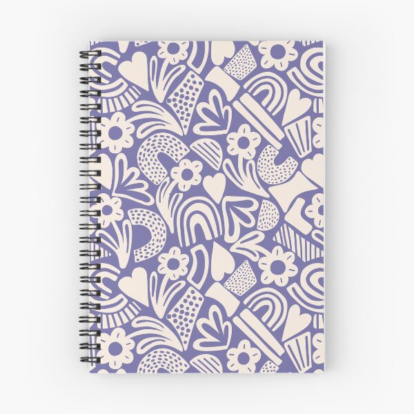 Item preview, Tween spirit abstract flowers and rainbows in blue designed and sold by Illustrated by Nat.