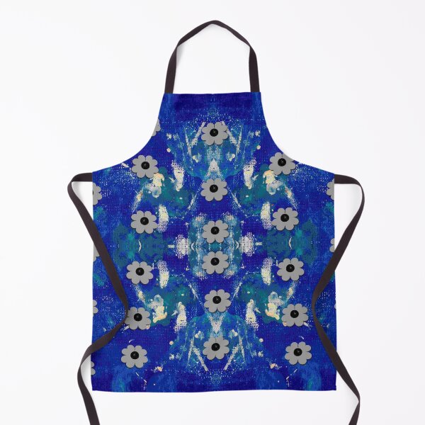 Item preview, oilpainting blue flowers in the peaceful night  designed and sold by Pepita Selles.