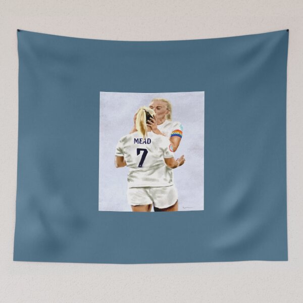 Item preview, Painting of Beth Mead and Leah Williamson after beating Norway designed and sold by TeeganWeston.