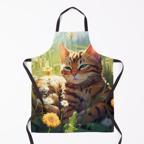 Item preview, Bengal Cat In a Floral Meadow designed and sold by Jennifer Stoyanov.