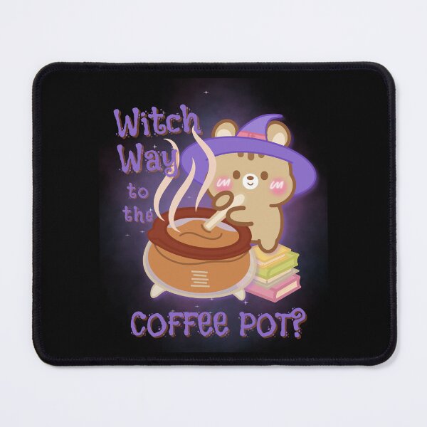 Item preview, Cute Kawaii Chipmunk Witch Way to the Coffee Pot? designed and sold by cutecozynook.