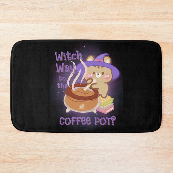 Item preview, Cute Kawaii Chipmunk Witch Way to the Coffee Pot? designed and sold by cutecozynook.