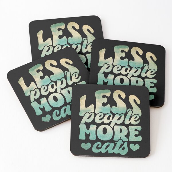 Item preview, Less People More Cats designed and sold by PetSafari.