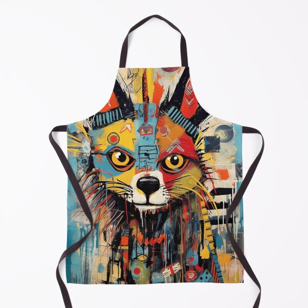 Item preview, Over the top Colorful Abstract Fox Portrait designed and sold by GiveMeMood.