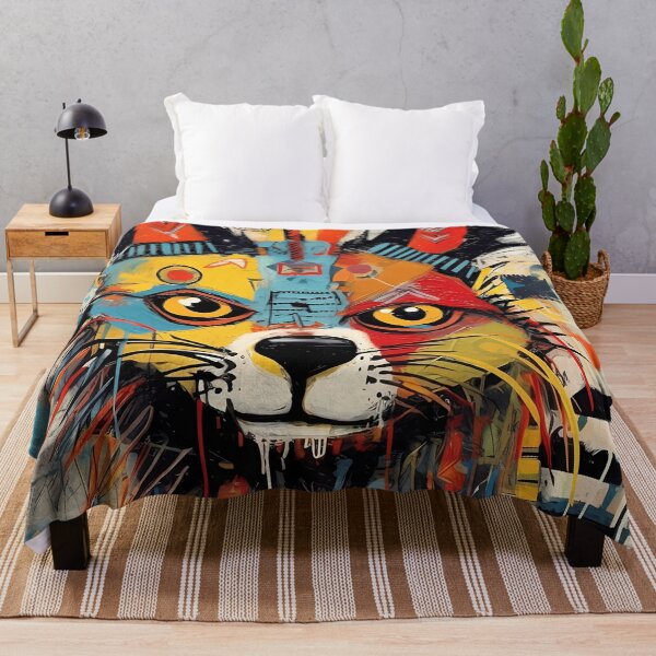 Item preview, Over the top Colorful Abstract Fox Portrait designed and sold by GiveMeMood.