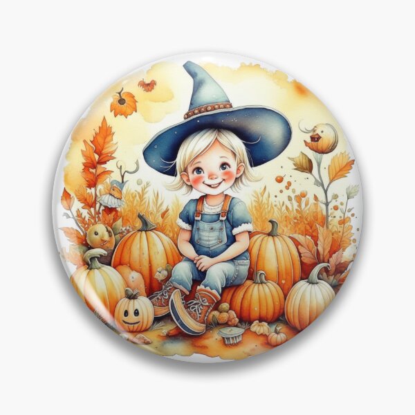 Item preview, Boo-tiful Adventures/ Enchanting Witch amidst Pumpkin Delight : Kids Halloween Graphic T-Shirt designed and sold by mbarts85.