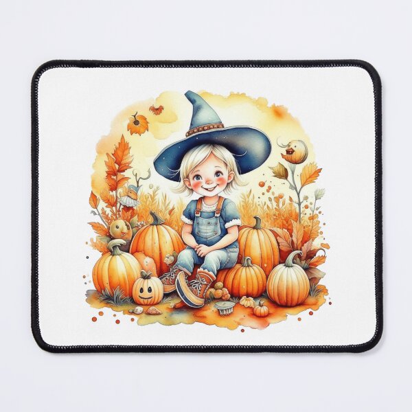 Item preview, Boo-tiful Adventures/ Enchanting Witch amidst Pumpkin Delight : Kids Halloween Graphic T-Shirt designed and sold by mbarts85.