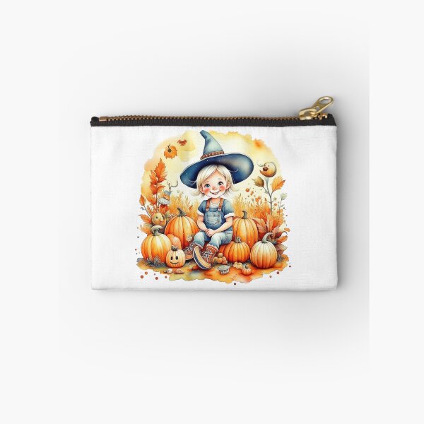 Item preview, Boo-tiful Adventures/ Enchanting Witch amidst Pumpkin Delight : Kids Halloween Graphic T-Shirt designed and sold by mbarts85.
