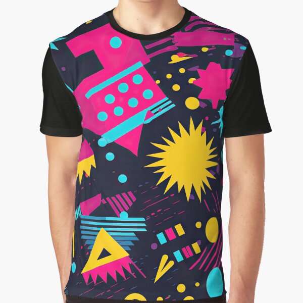 Item preview, Funky 80s and 90s Nostalgia Pop Pattern designed and sold by AeonAcademy.