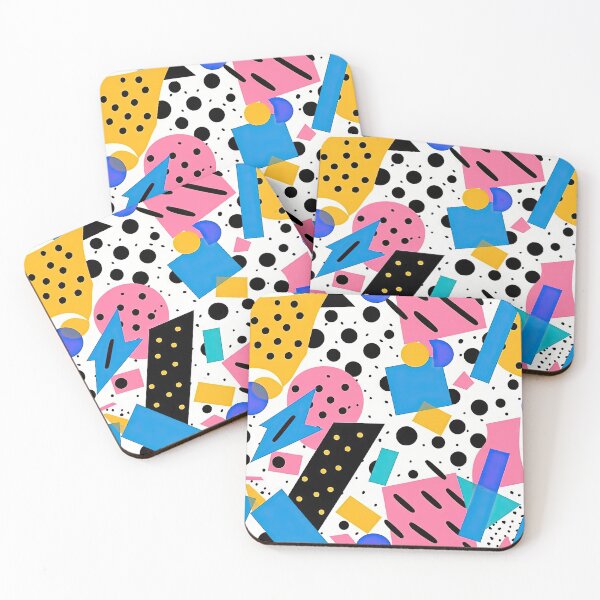 Item preview, Funky 80s and 90s Nostalgia Pop Pattern designed and sold by AeonAcademy.