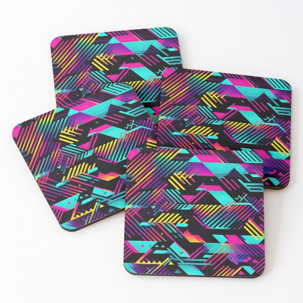 Item preview, 80s and 90s Retro Pop Synthwave Pattern designed and sold by AeonAcademy.