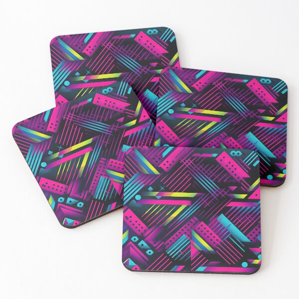 Item preview, 80s and 90s Retro Pop Synthwave Pattern designed and sold by AeonAcademy.