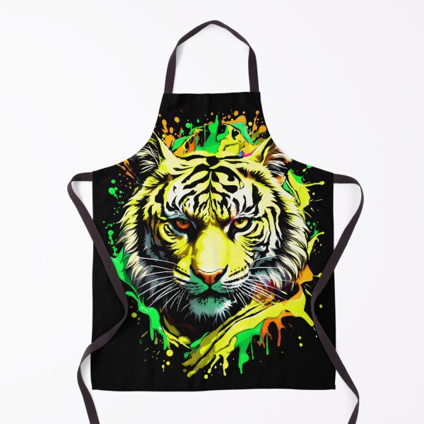 Artikelvorschau, Tiger bunter Farbspritzer entworfen und verkauft von MindWave THC.