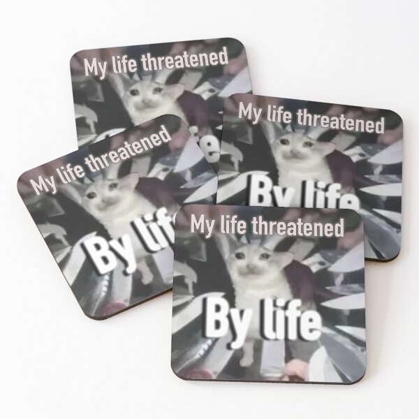 Item preview, Cat meme about life designed and sold by Adel-ide.
