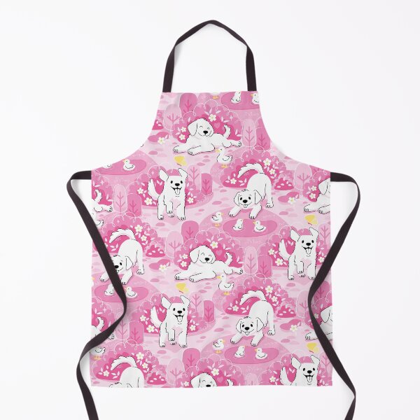 Item preview, Golden Retriever Puppy in Pink Garden designed and sold by miavaldez.