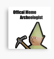 Meme Archeologist Metal Print