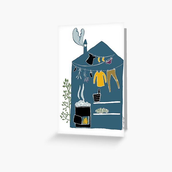 Vista previa del artículo con la obra «Sauna», diseñado y vendido por VeeraNoir.