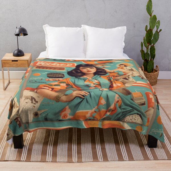 Item preview, vintage style woman , retro color palettes designed and sold by Piano-pn.