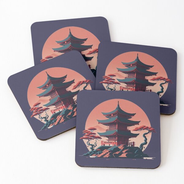 Item preview, Japanese temple designed and sold by Aesthetic-Verse.