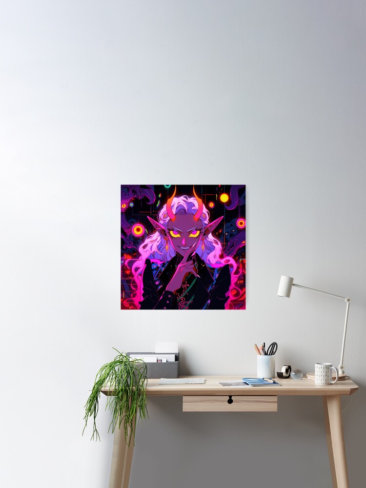 Anime Scratch Off Poster – Glow in The Dark Anime Wall Decor 3D