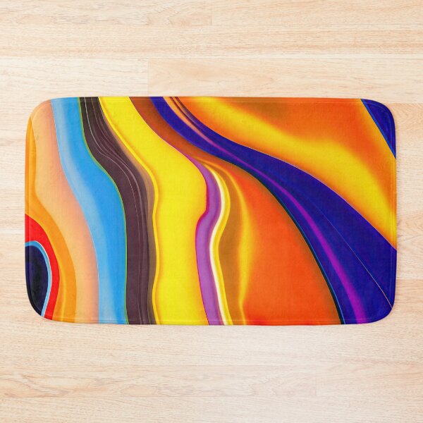 Item preview, Abstract 01 - Fluid Serenity - Blue Purple Yellow designed and sold by Artekinium.