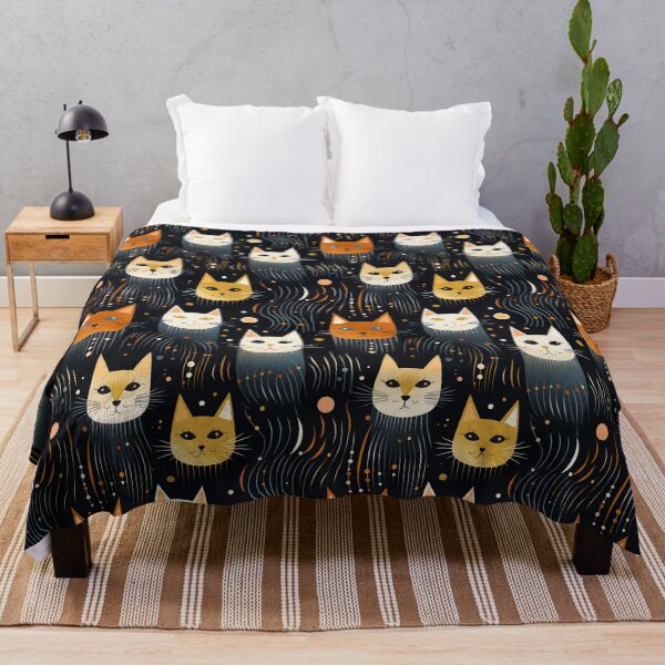 Item preview, Feline Whiskers: Cat Pattern designed and sold by TheFrenchVegan.