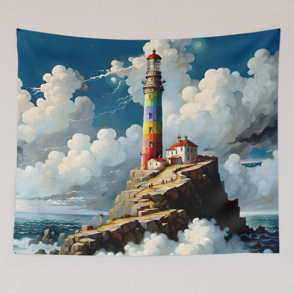 Item preview, Faro del arco iris designed and sold by DiscoGypsyFish.