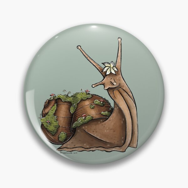 Item preview, mossy snail   designed and sold by tuppaware-art.