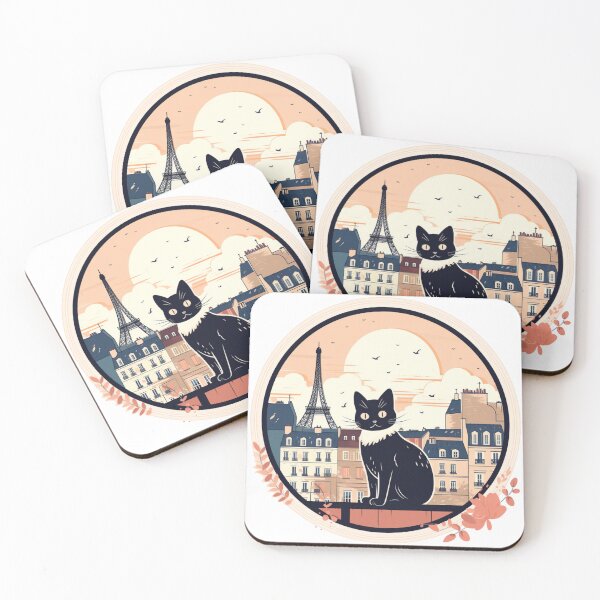 Item preview, Cat in Paris designed and sold by MakineroDesign.