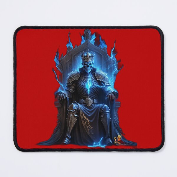Item preview, Skeleton King Sitting on the Throne (Red) designed and sold by AmaziaCo.