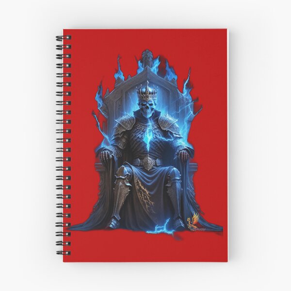 Item preview, Skeleton King Sitting on the Throne (Red) designed and sold by AmaziaCo.