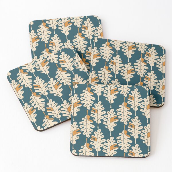Item preview, Voluminous Autumn Foliage Array [navy-beige] designed and sold by Aia UENO design.